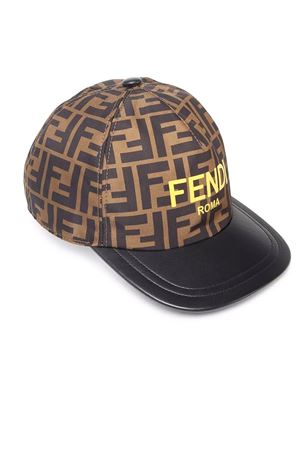 FF nylon hat with Fendi Roma FENDI KIDS | JUP004AMRPF17QF